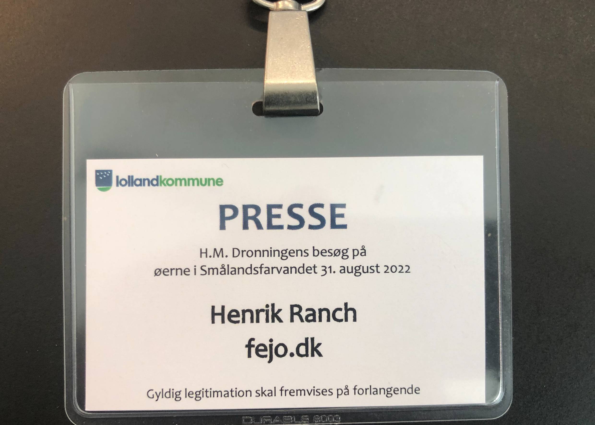 Die Pressekarte von Henrik Ranch
