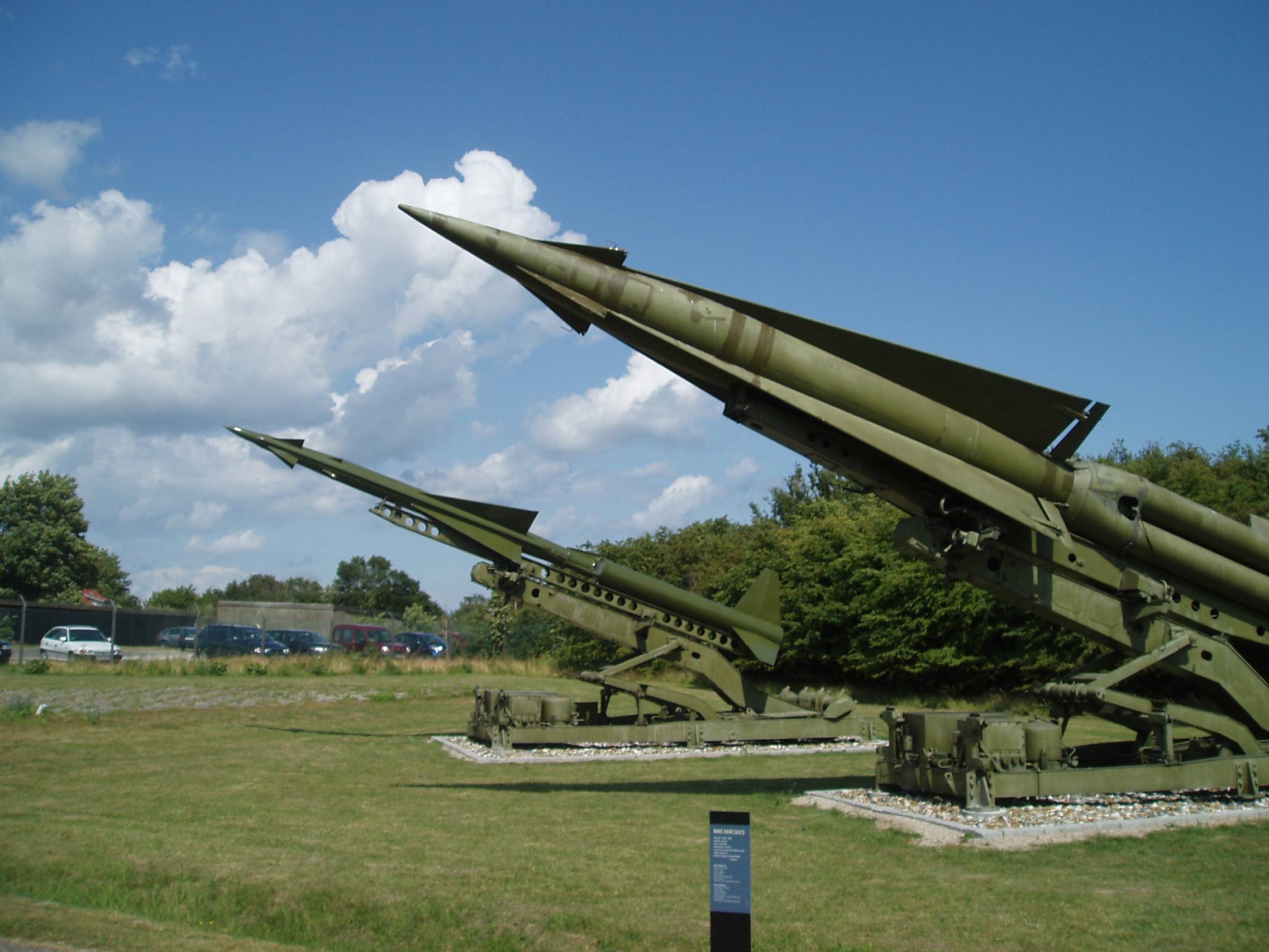 Militärische Raketen im Stevnsfort ausf Seeland