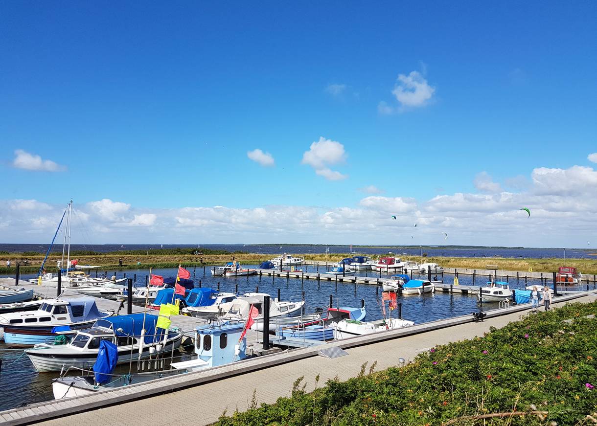 Viele Boote im Jachthafen