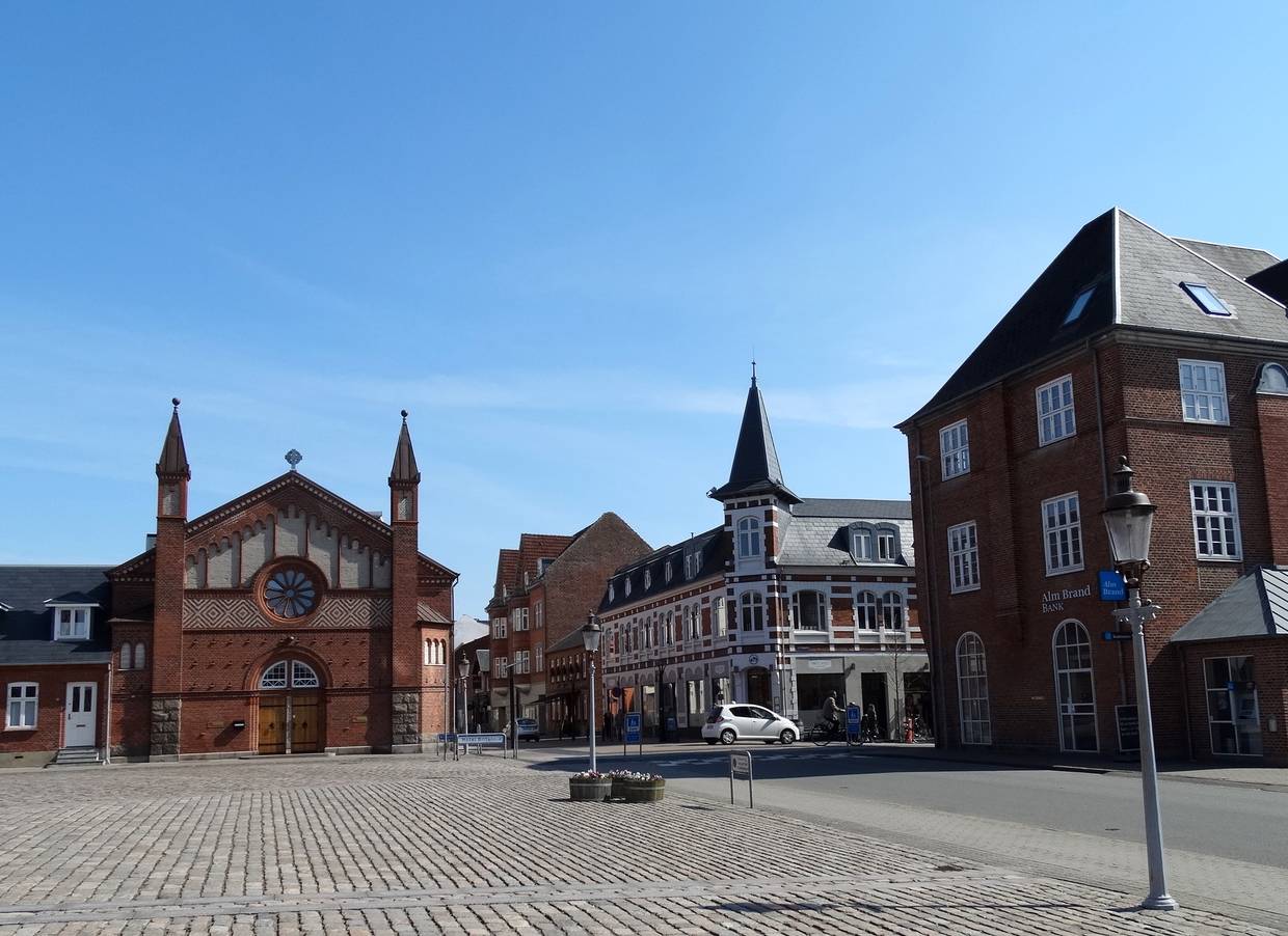 Leerer Marktplatz in Esbjerg