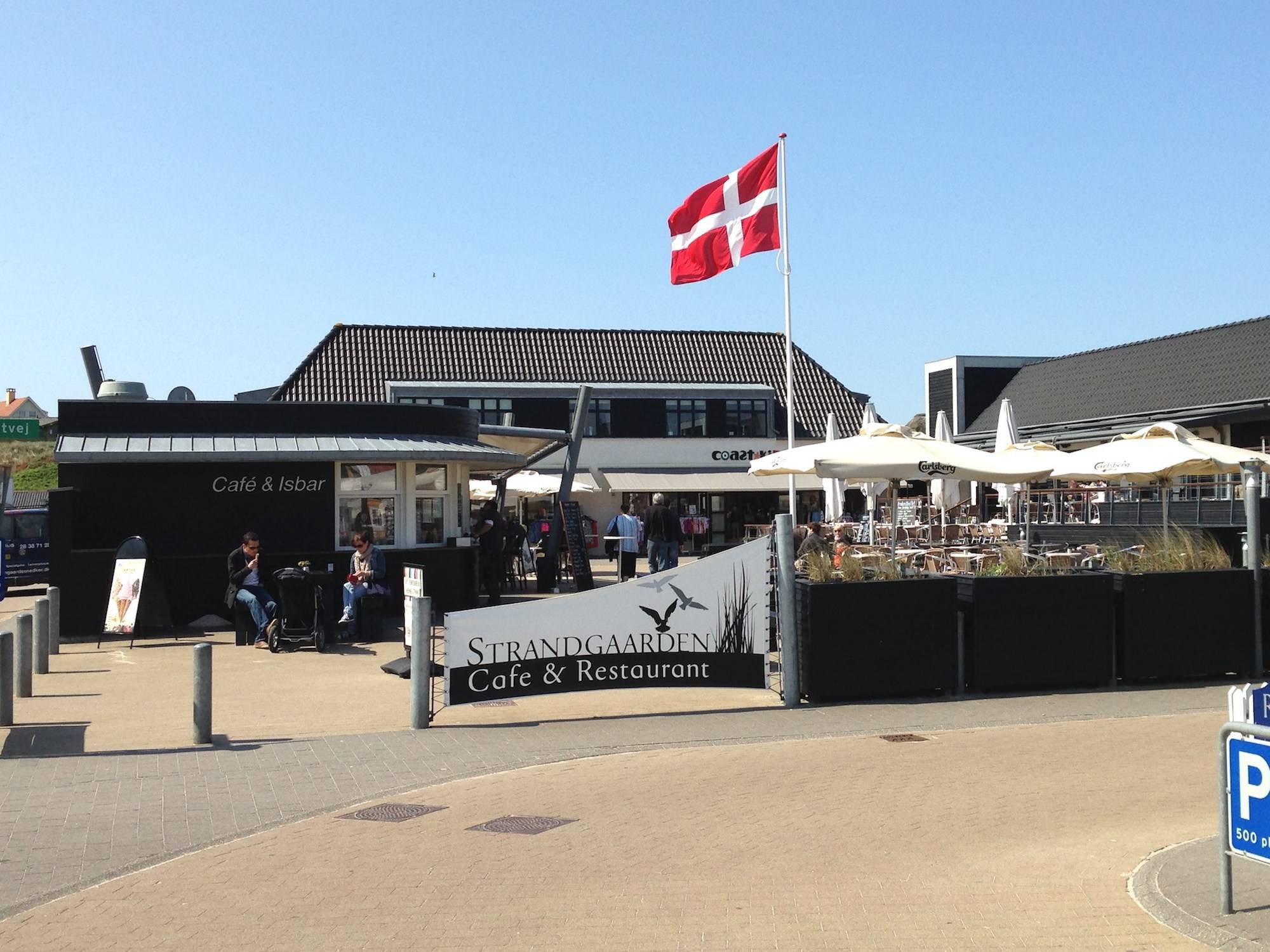 Gastterrasse des Eiscafés Strandgaarden