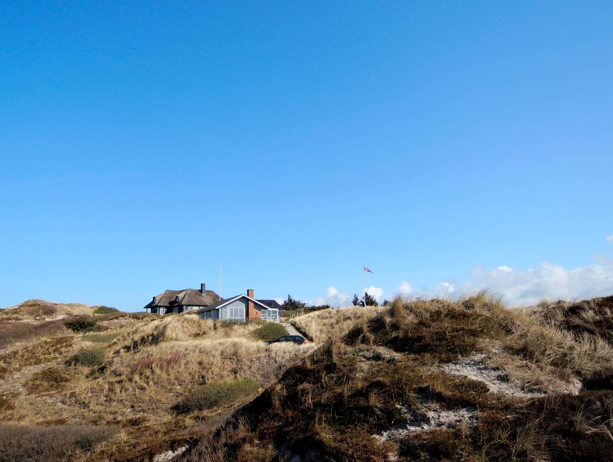 Ferienhäuser mit Meerblick oben auf der Düne