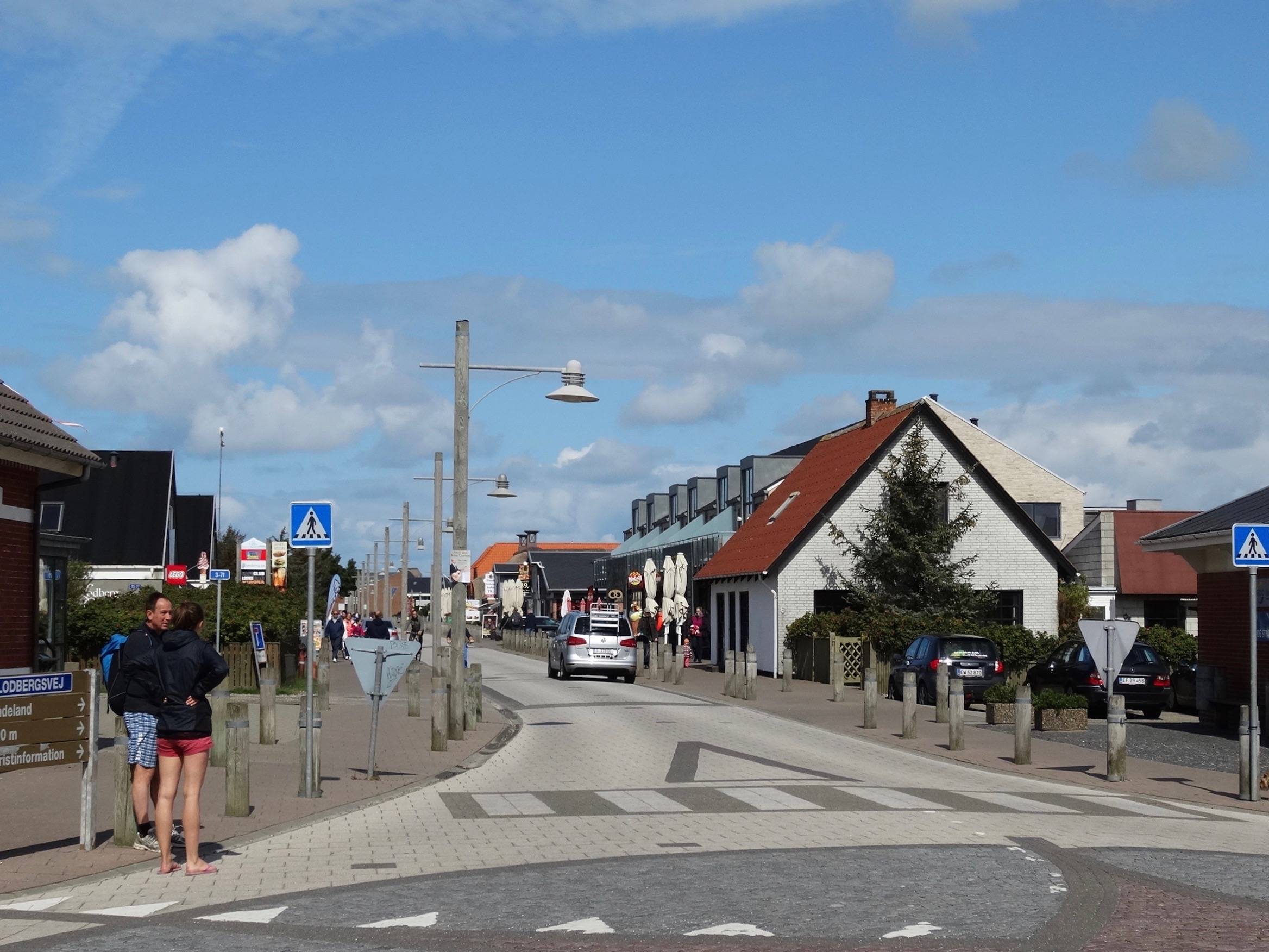 Kleine Hauptstraße durch Søndervig
