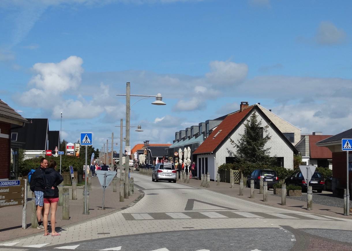 Kleine Hauptstraße durch Søndervig