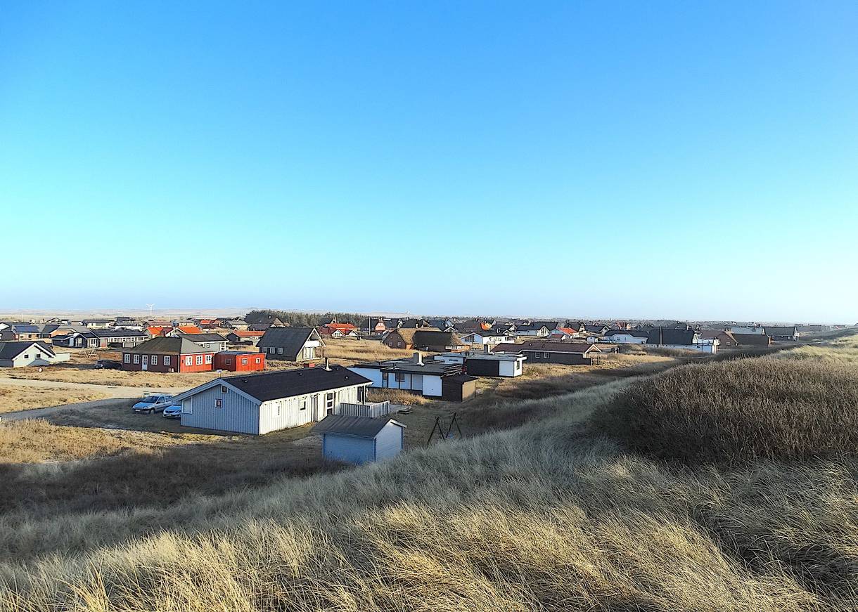 Ferienhäusersiedlung direkt hinter der Düne
